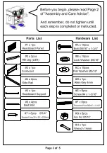 Preview for 8 page of Furniture of America Brachium CM7977Q Assembly Instructions Manual