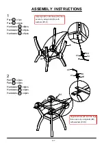 Preview for 6 page of Furniture of America Brent CM3984PT Assembly Instructions Manual