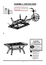 Preview for 7 page of Furniture of America Brent CM3984T Assembly Instructions Manual