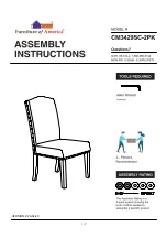 Furniture of America Bridgen CM3429SC-2PK Assembly Instructions Manual preview