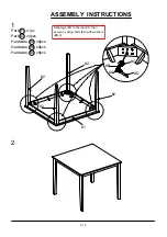 Preview for 6 page of Furniture of America Bridgette CM3325PT-5PK Assembly Instructions Manual