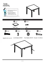 Preview for 5 page of Furniture of America Bridgette CM3325T-5PK Assembly Instructions Manual