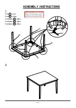 Preview for 6 page of Furniture of America Bridgette CM3325T-5PK Assembly Instructions Manual