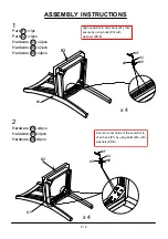 Preview for 8 page of Furniture of America Bridgette CM3325T-5PK Assembly Instructions Manual