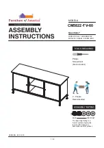 Preview for 1 page of Furniture of America Broadland CM5822-TV-60 Assembly Instructions Manual