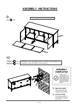 Preview for 11 page of Furniture of America Broadland CM5822-TV-60 Assembly Instructions Manual