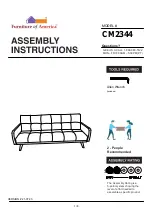 Preview for 1 page of Furniture of America Burgos CM2344 Assembly Instructions Manual