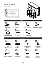 Preview for 5 page of Furniture of America Caerleon CM3474PT-3PK Assembly Instructions Manual