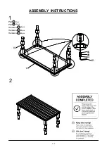 Preview for 7 page of Furniture of America Calabria FOA3908PT Assembly Instructions Manual