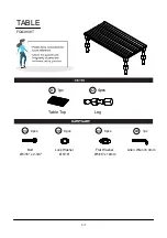 Preview for 5 page of Furniture of America Calabria FOA3908T Assembly Instructions Manual