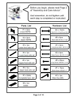 Preview for 3 page of Furniture of America California CM-BK600CH Assembly Instructions Manual