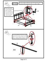 Preview for 4 page of Furniture of America California CM7558CK Assembly Instructions Manual