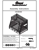 Preview for 1 page of Furniture of America California CMBK588TEX Assembly Instructions Manual