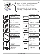 Preview for 3 page of Furniture of America California CMBK588TEX Assembly Instructions Manual