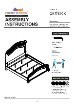 Preview for 1 page of Furniture of America Calliope CM7751CK Assembly Instructions Manual