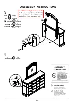 Preview for 8 page of Furniture of America Calliope CM7751D&M Assembly Instructions Manual