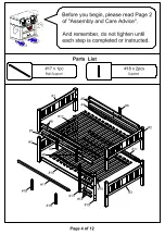 Preview for 4 page of Furniture of America Cameron CM-BK929F Assembly Instructions Manual