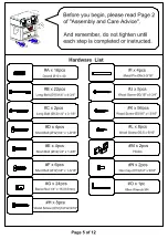 Preview for 5 page of Furniture of America Cameron CM-BK929F Assembly Instructions Manual