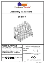 Furniture of America Canberra CM-BK607 Assembly Instructions Manual preview