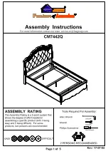 Furniture of America Capella CM7442CK Assembly Instructions Manual preview