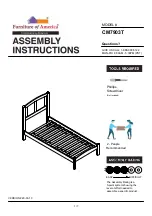 Furniture of America Cara CM7903T Assembly Instructions Manual preview