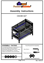 Preview for 1 page of Furniture of America Cassie CM-BK 627 Assembly Instructions Manual