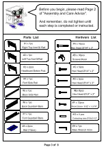 Preview for 3 page of Furniture of America Cassie CM-BK 627 Assembly Instructions Manual