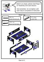 Preview for 4 page of Furniture of America Cassie CM-BK 627 Assembly Instructions Manual