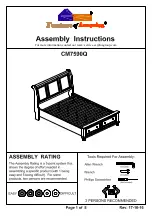 Furniture of America Castor CM7590BKCK Assembly Instructions Manual preview