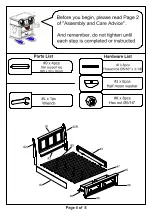 Preview for 4 page of Furniture of America Castor CM7590BKCK Assembly Instructions Manual