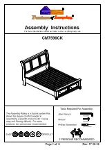 Preview for 9 page of Furniture of America Castor CM7590BKCK Assembly Instructions Manual