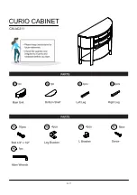 Preview for 5 page of Furniture of America Chanti CM-AC211 Assembly Instructions Manual