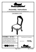 Preview for 1 page of Furniture of America Charmaine CM3856SC-2PK Assembly Instructions