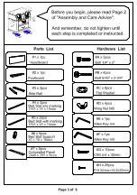 Preview for 3 page of Furniture of America Christie CM7540Q Assembly Instructions Manual