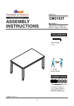 Furniture of America Cilgerran CM3153T Assembly Instructions Manual preview