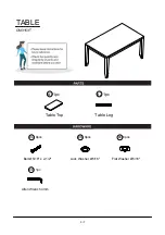 Предварительный просмотр 5 страницы Furniture of America Cilgerran CM3153T Assembly Instructions Manual