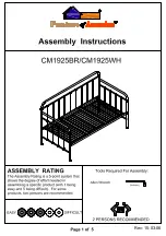 Preview for 1 page of Furniture of America Claremont CM1925BR Assembly Instructions Manual