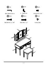 Preview for 6 page of Furniture of America Clarisse CM-DK6148 Assembly Instructions Manual