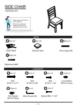 Preview for 5 page of Furniture of America Clary CM3793SC-2PK Assembly Instructions Manual