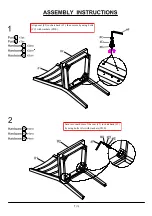 Preview for 7 page of Furniture of America Clary CM3793SC-2PK Assembly Instructions Manual