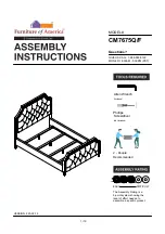 Furniture of America Claudine Beige CM7675Q-BED Assembly Instructions Manual preview