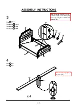 Preview for 9 page of Furniture of America Claudine Beige CM7675Q-BED Assembly Instructions Manual