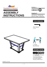 Furniture of America Clayton I CM3933T Assembly Instructions Manual preview