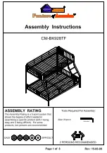 Preview for 1 page of Furniture of America Clement CM-BK928TF Assembly Instructions Manual