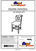 Furniture of America CM-3564BC-2PK Assembly Instructions preview