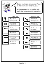 Preview for 3 page of Furniture of America CM-3564BC-2PK Assembly Instructions