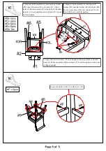 Preview for 5 page of Furniture of America CM-3564BC-2PK Assembly Instructions