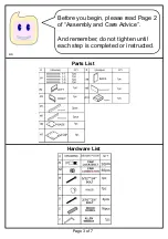 Preview for 3 page of Furniture of America CM-AC102 Assembly Instructions Manual