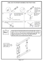 Preview for 4 page of Furniture of America CM-AC102 Assembly Instructions Manual