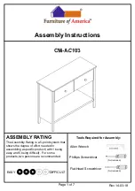 Furniture of America CM-AC103 Assembly Instructions Manual preview